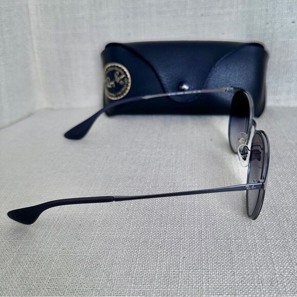 Ray Ban Women’s Erika Phantos Cat Eye Metal Sunglasses Black - Picture 4 of 10